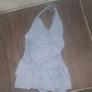 Wild Fable Light Blue Halter Dress